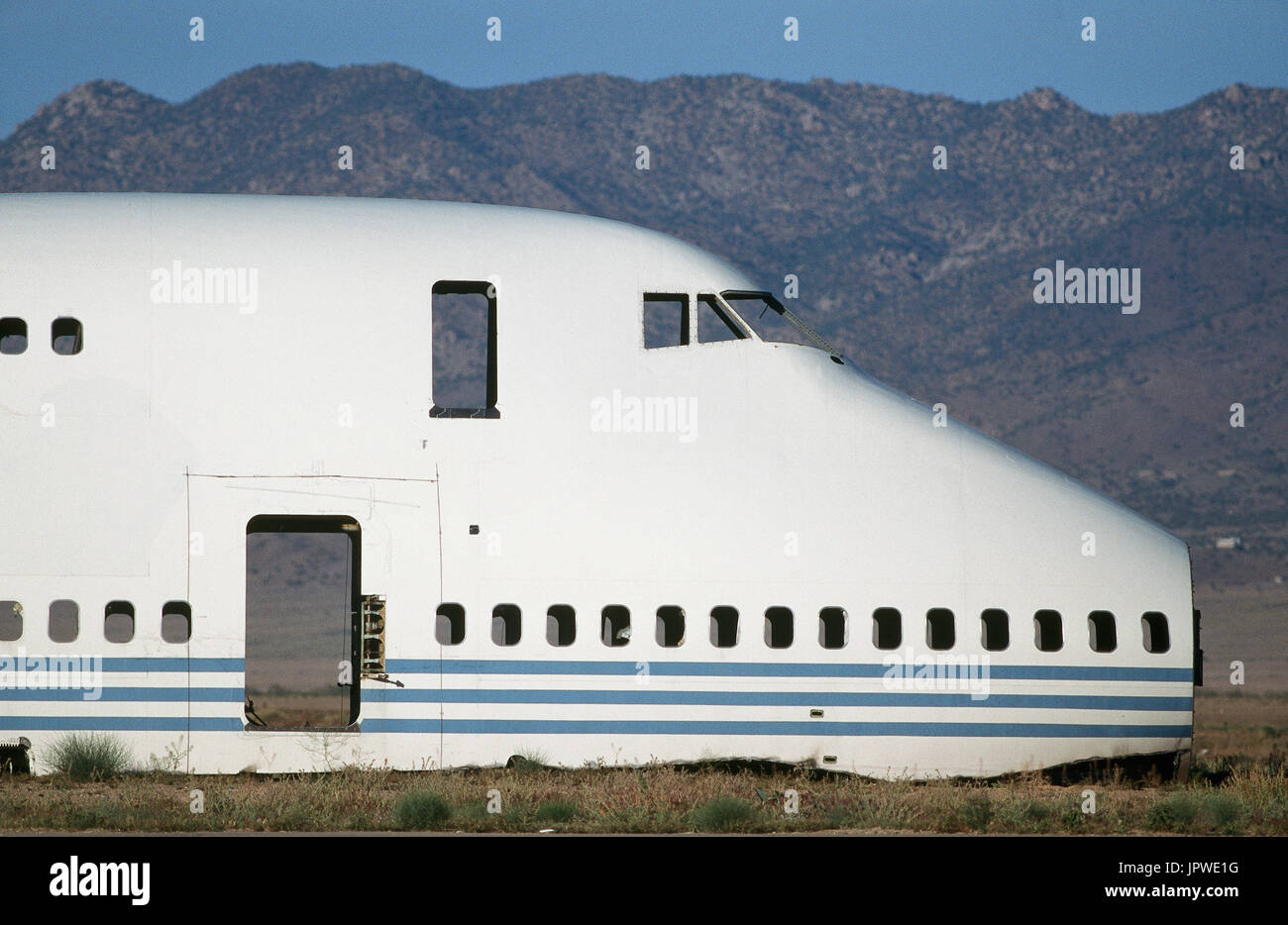 ex America West Airlines Boeing 747-200 nose section scrapped in ...