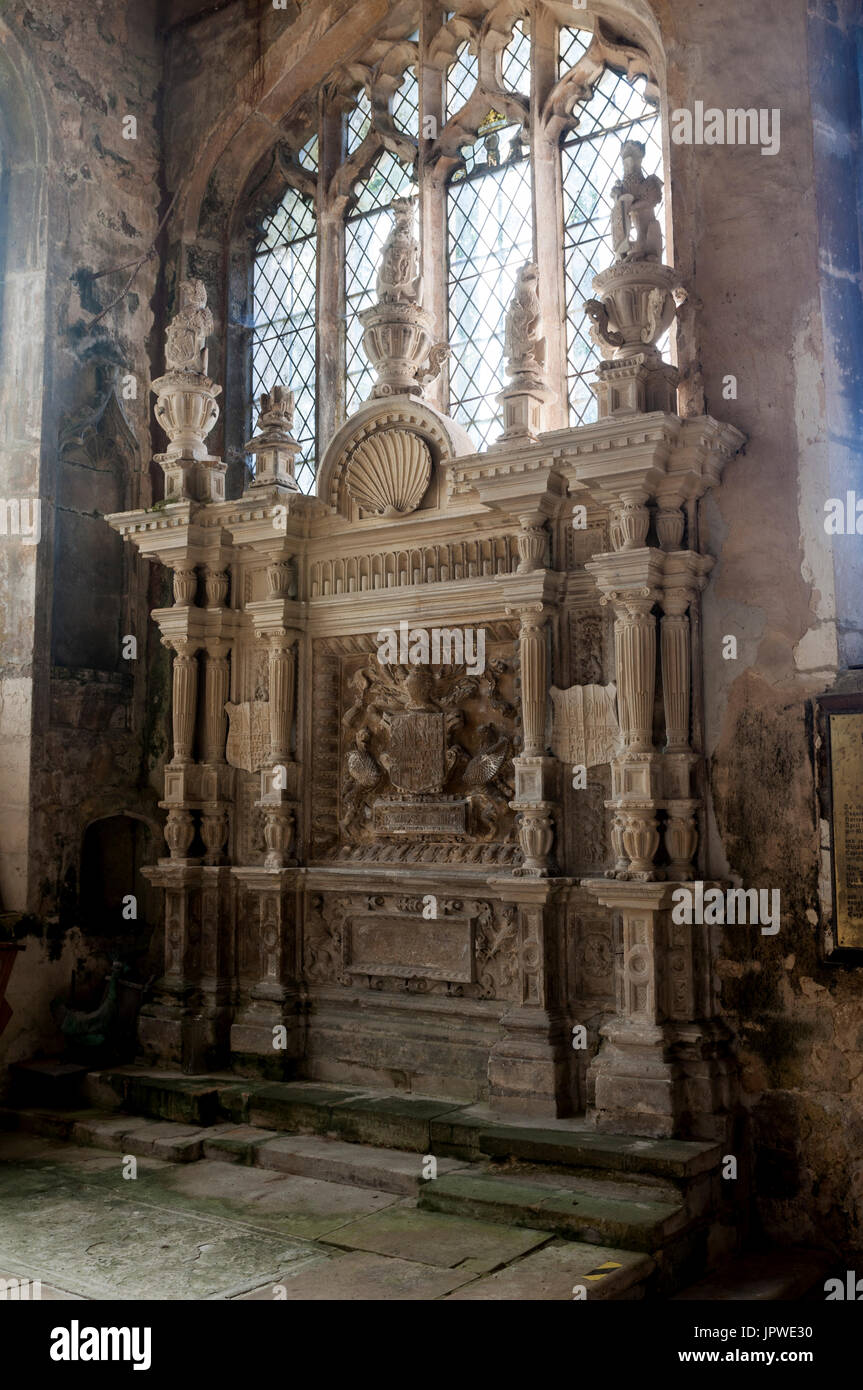 The Griffin monument, All Saints Church, Braybrooke, Northamptonshire