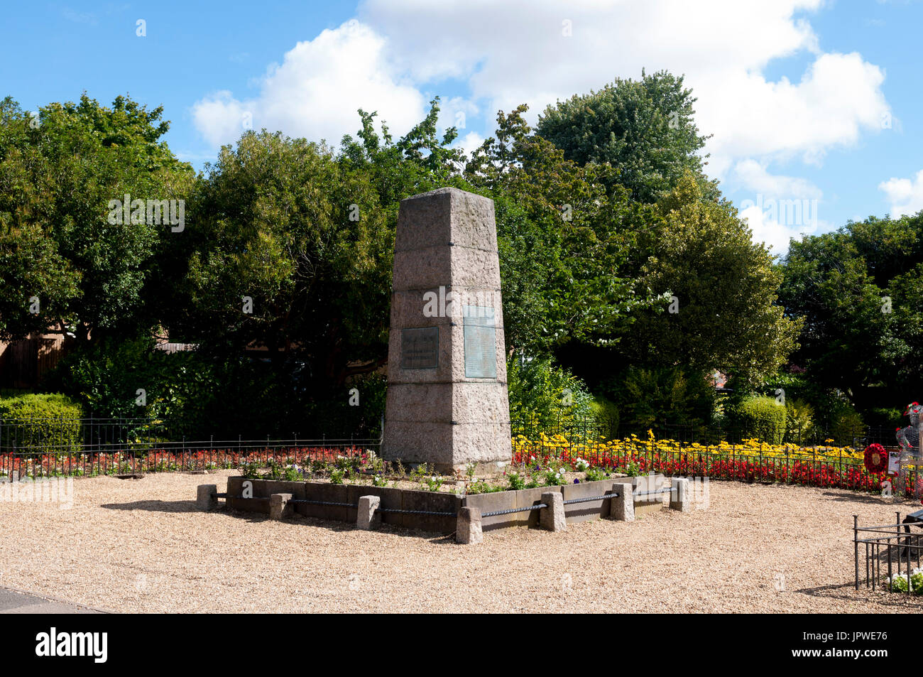 The war memorial, Desborough, Northamptonshire, England, UK Stock Photo