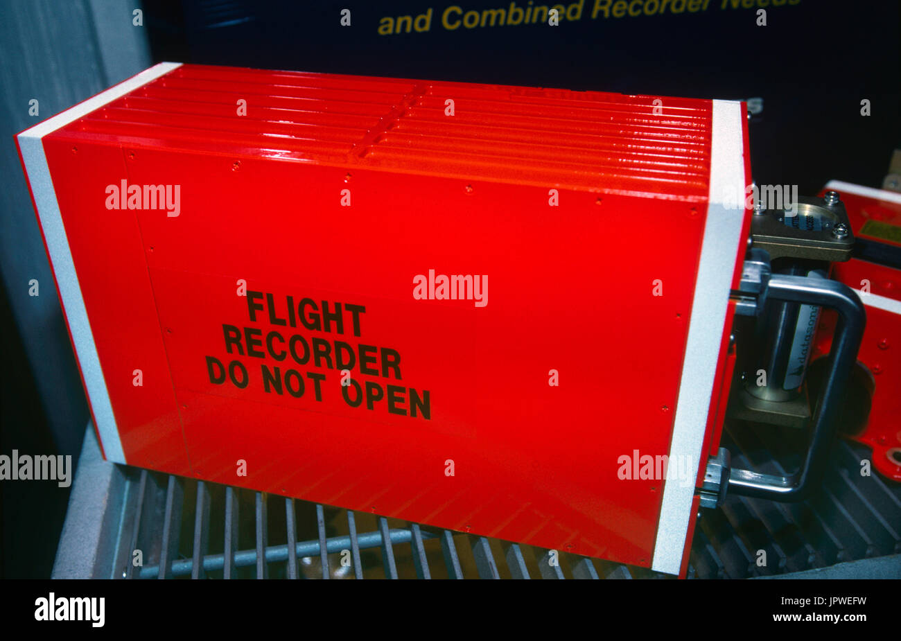 red blackbox flight recorder Stock Photo Alamy