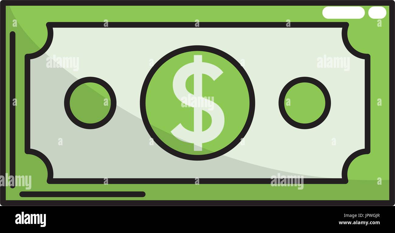 dollar bill cash money icon Stock Vector Image & Art - Alamy