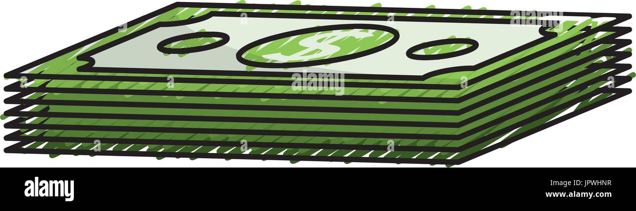 dollar bills cash money icon Stock Vector Image & Art - Alamy