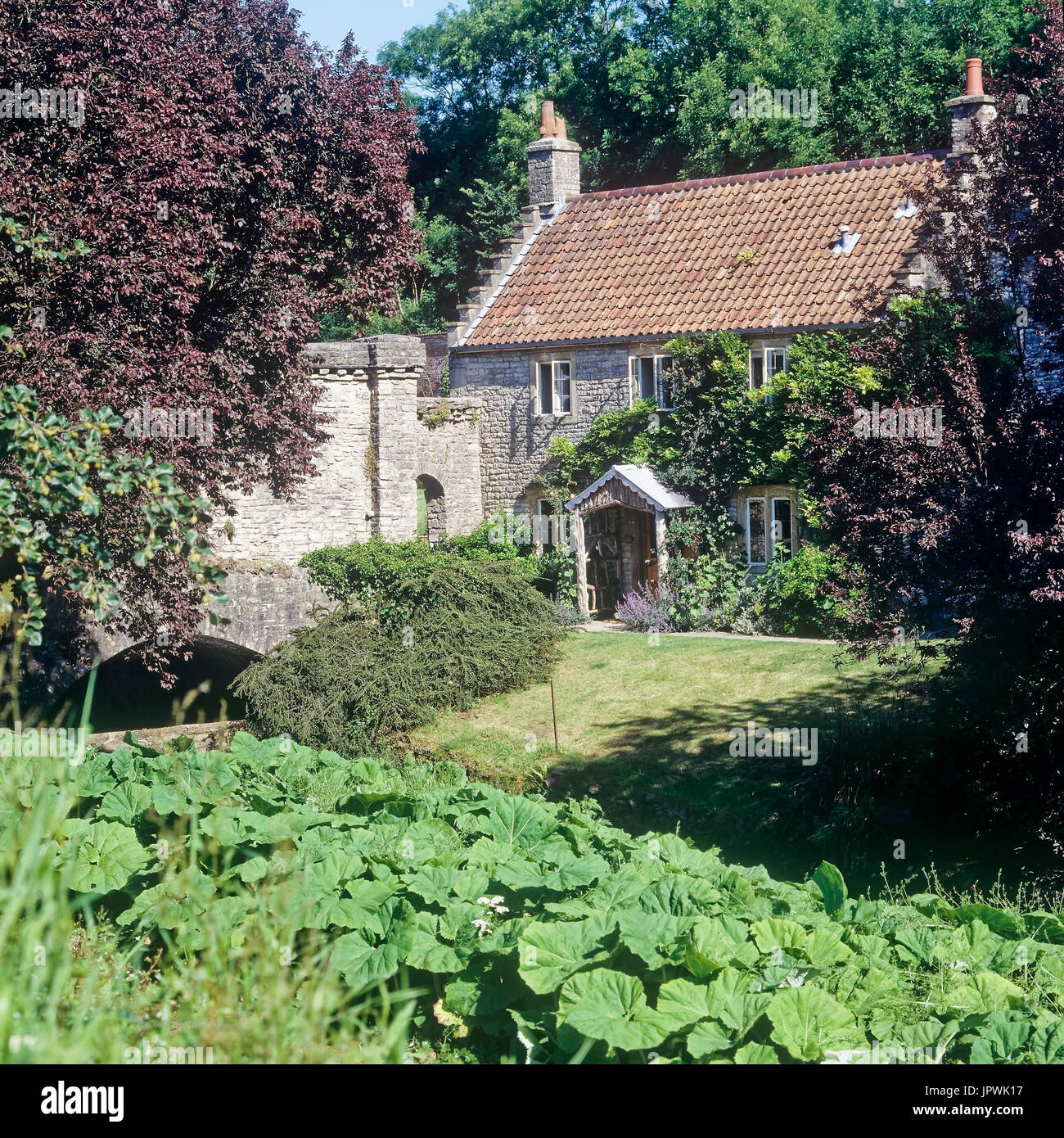 Garden wall and door hi-res stock photography and images - Alamy