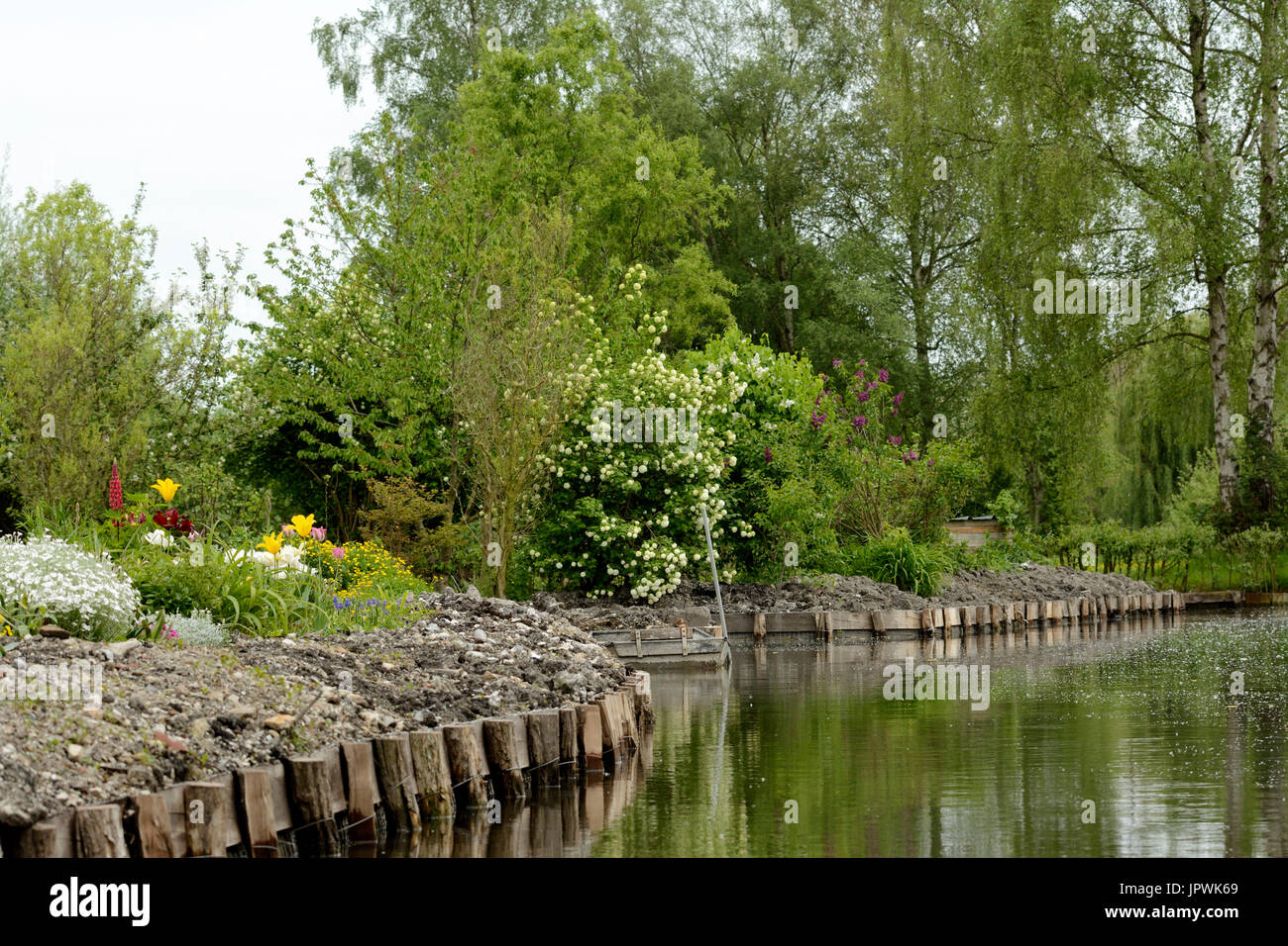 Floating gardens Hortillonnages of Amiens France Stock Photo Alamy