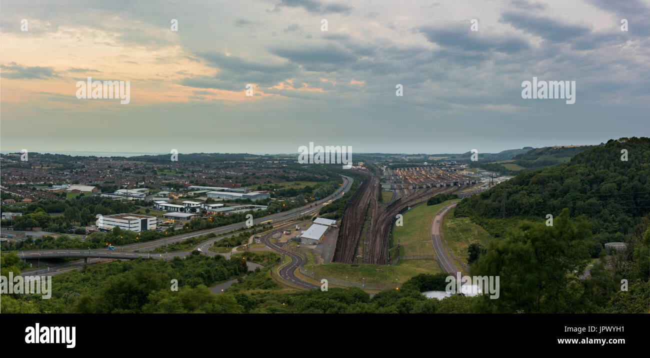 The channel tunnel terminal, Folkestone, Kent, UK Stock Photo Alamy
