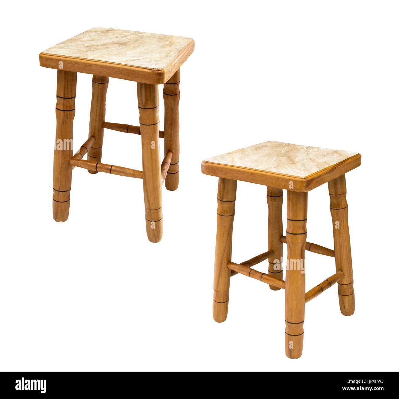 wood chairs isolated on white Stock Photo Alamy