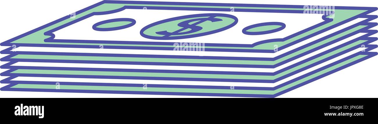 dollar bills cash money icon Stock Vector Image & Art - Alamy