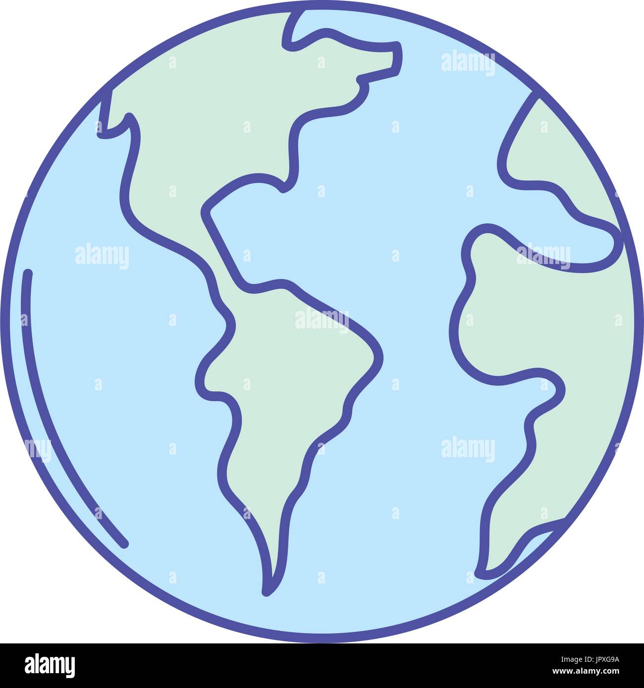 global earth planet to geography ubication Stock Vector Image & Art - Alamy