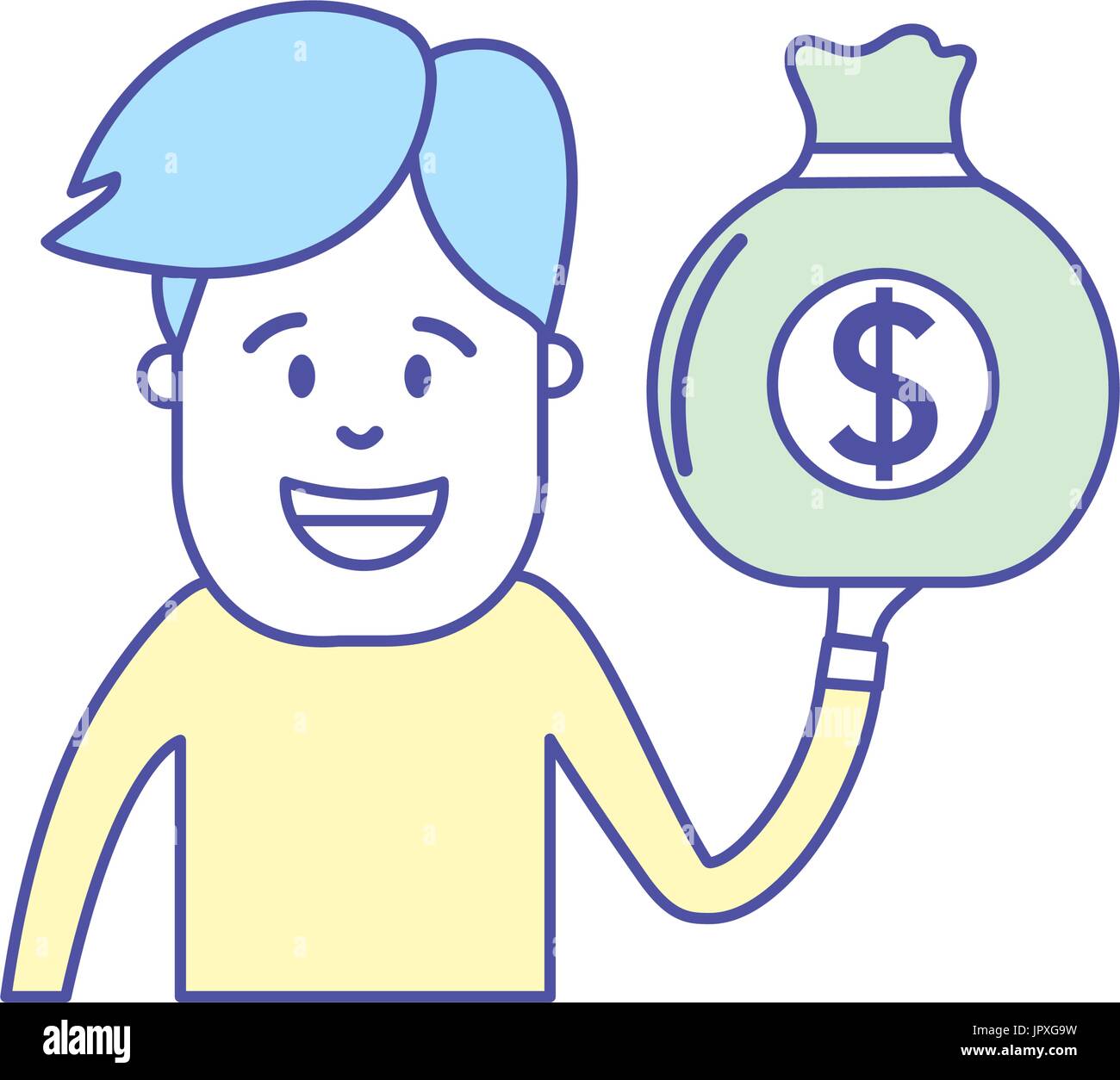 Cash in hand work Stock Vector Images Alamy