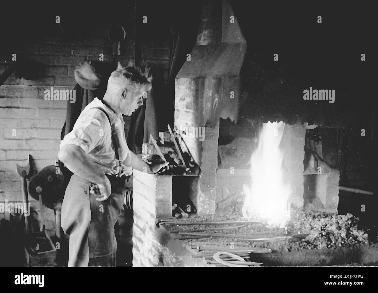Blacksmith in Cobham Stock Photo Alamy
