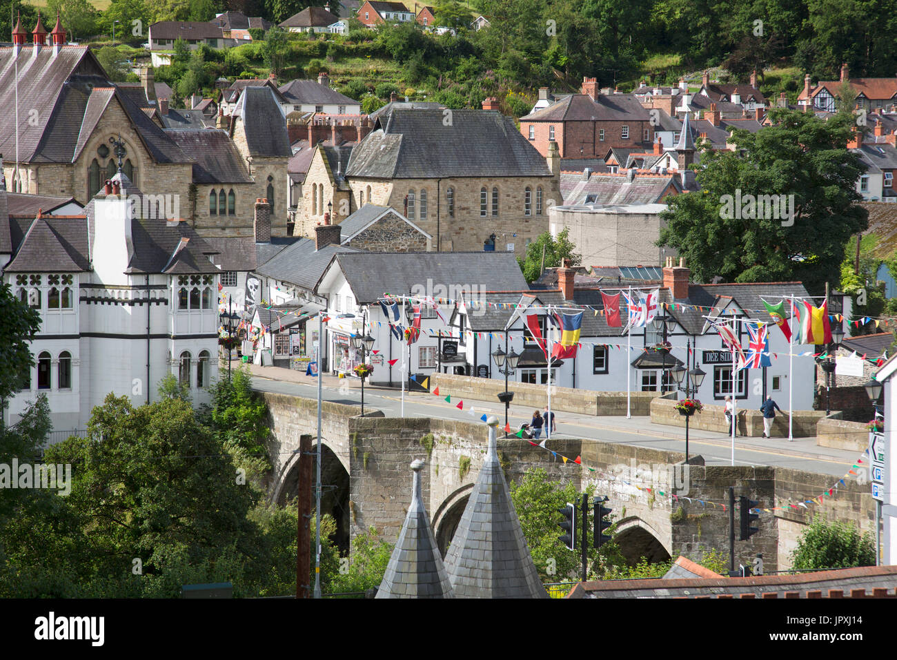 LLangollen Denbighshire North Wales Stock Photo