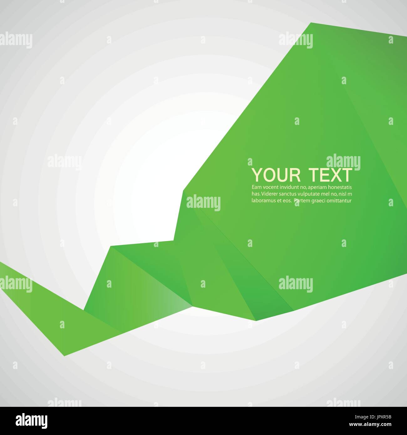 Vector abstract background with green line ribbon Stock Vector Image ...