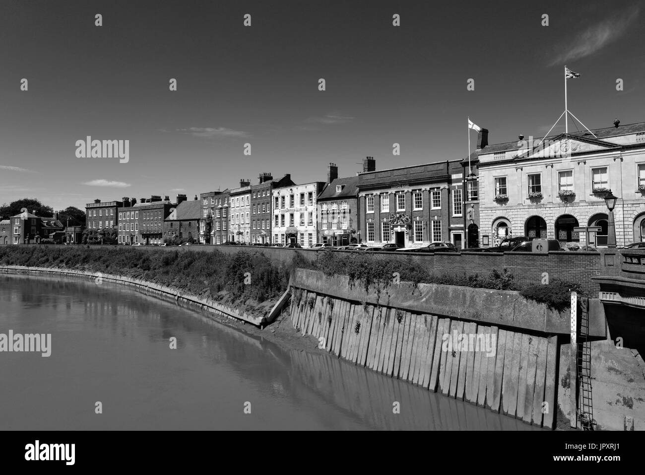 Peckover House, The North Brink, river Nene, Wisbech town