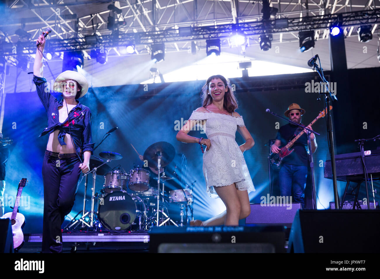 Foxygen performing live at Panorama Festival in New York City Stock Photo