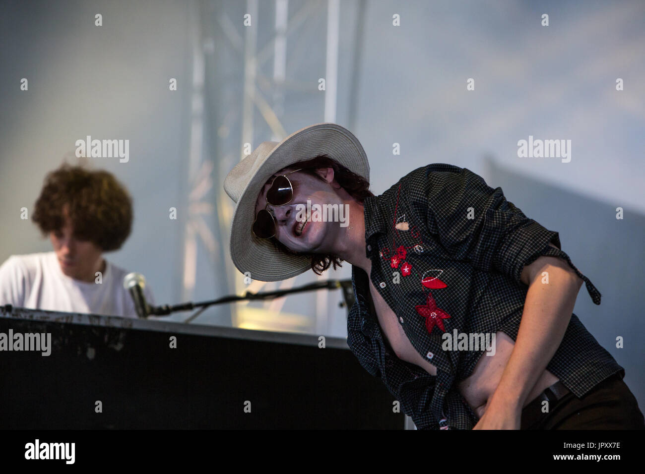 Foxygen performing live at Panorama Festival in New York City Stock Photo