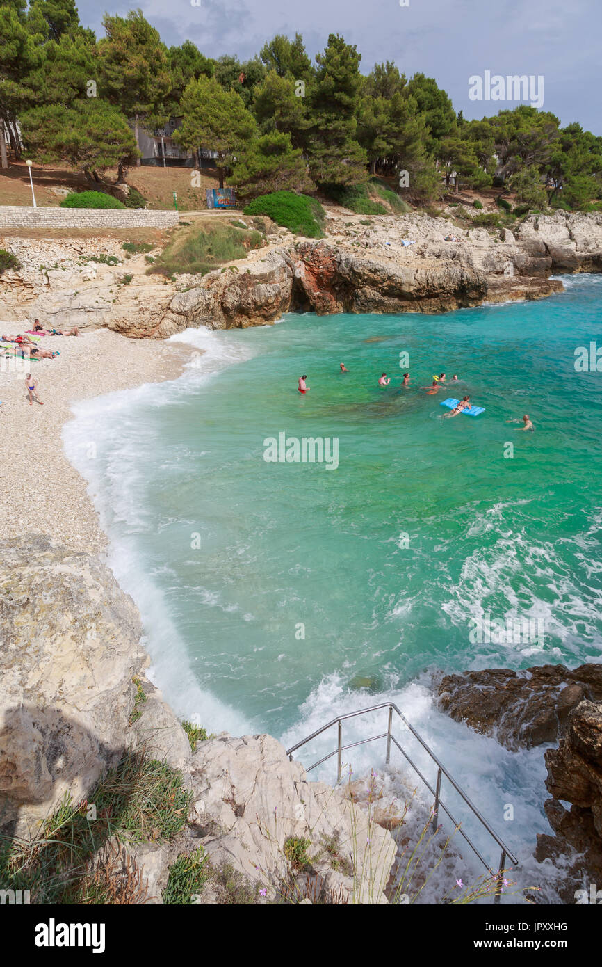 Hawaii Beach in Pula, Croatia Stock Photo