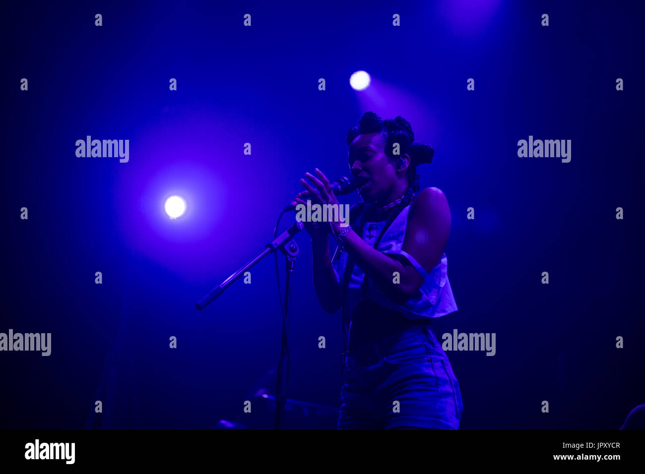 Jamila Woods performing live at Panorama Fest in New York City Stock ...