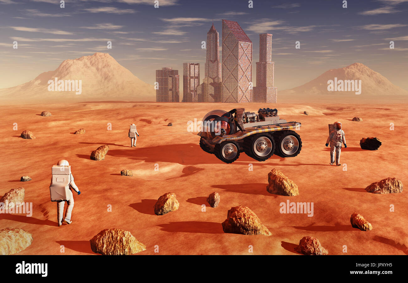 Colonizing & Terraforming Mars Stock Photo - Alamy