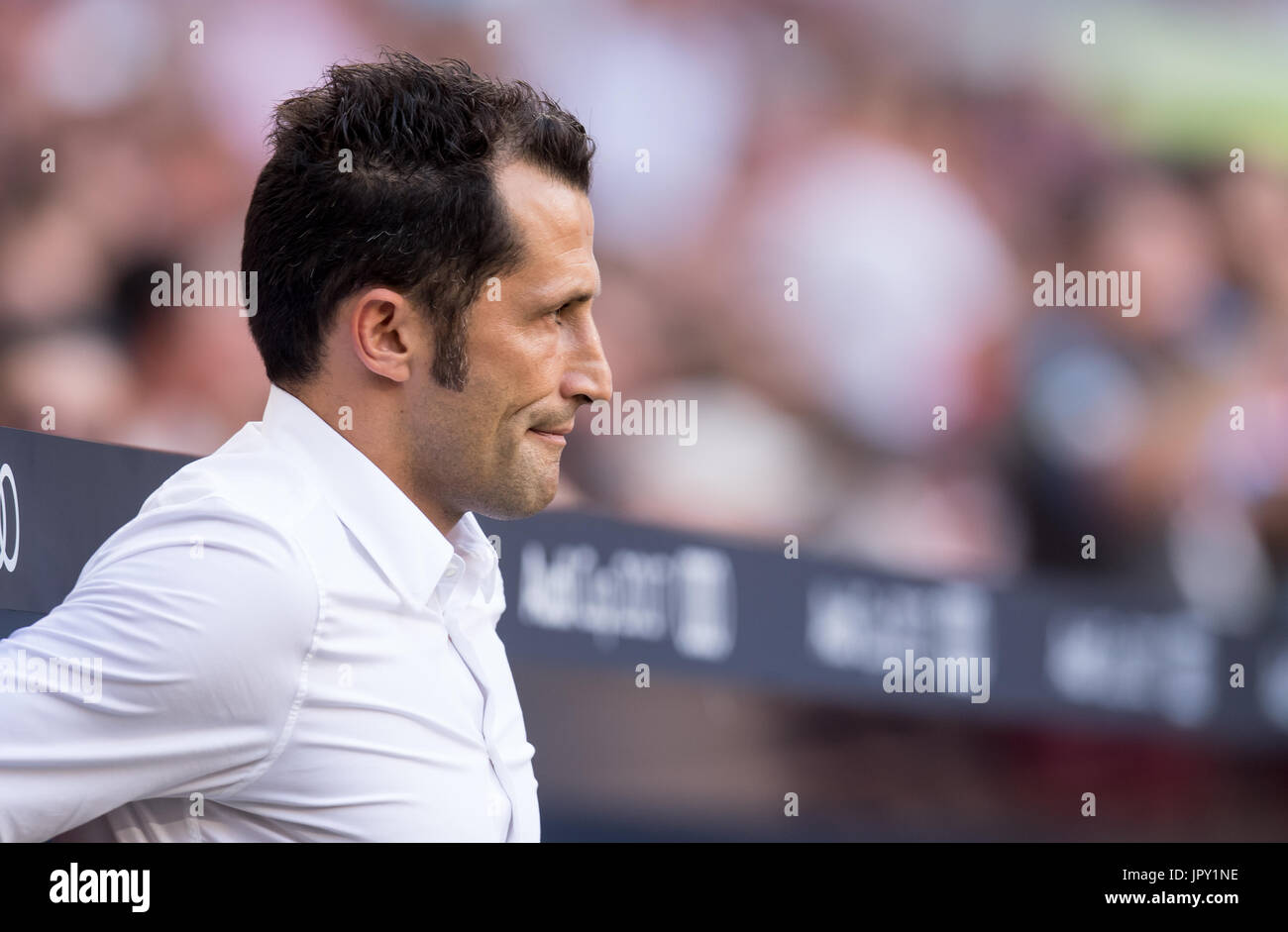 Munich, Germany. 2nd Aug, 2017. Bayern Munich's new sports director Hasan Salihamidzic enters the arena before the Audi Cup 3rd place SSC Naples vs Bayern Munich match at the Allianz Arena in Munich, Germany, 2 August, 2017. Photo: Sven Hoppe/dpa/Alamy Live News Stock Photo