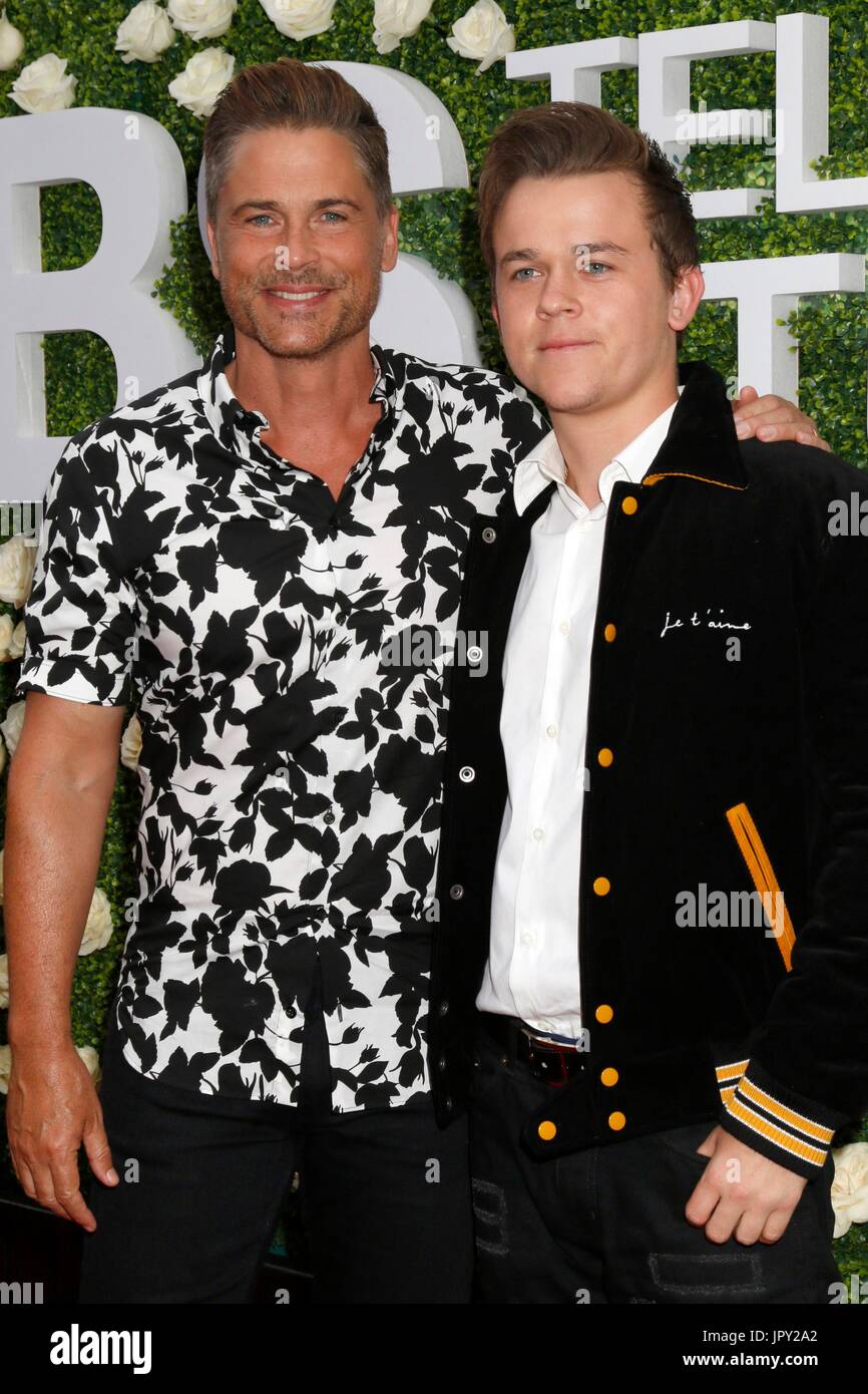 Los Angeles, CA, USA. 1st Aug, 2017. Rob Lowe, John Lowe at arrivals