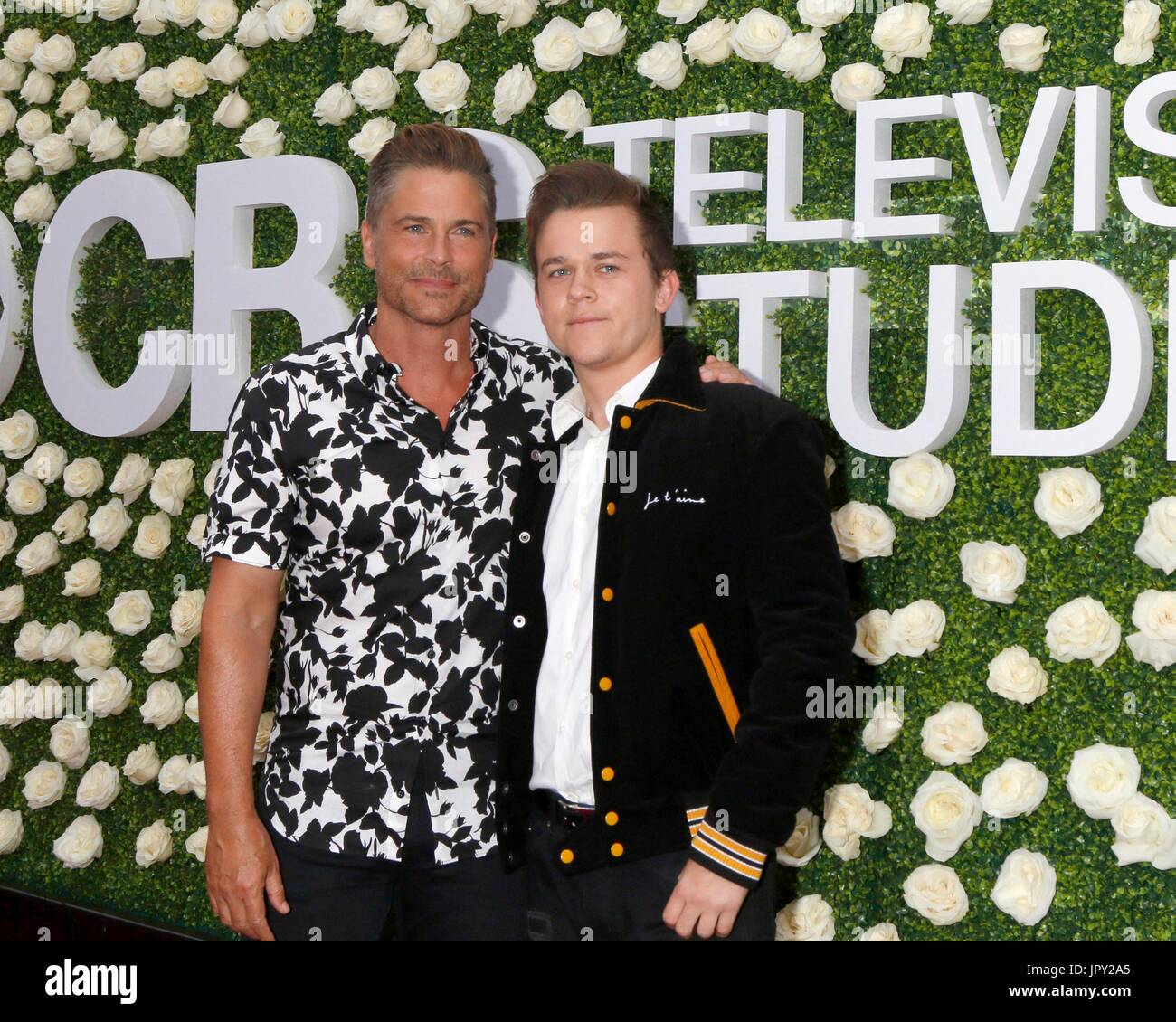 Los Angeles, CA, USA. 1st Aug, 2017. Rob Lowe, John Lowe at arrivals