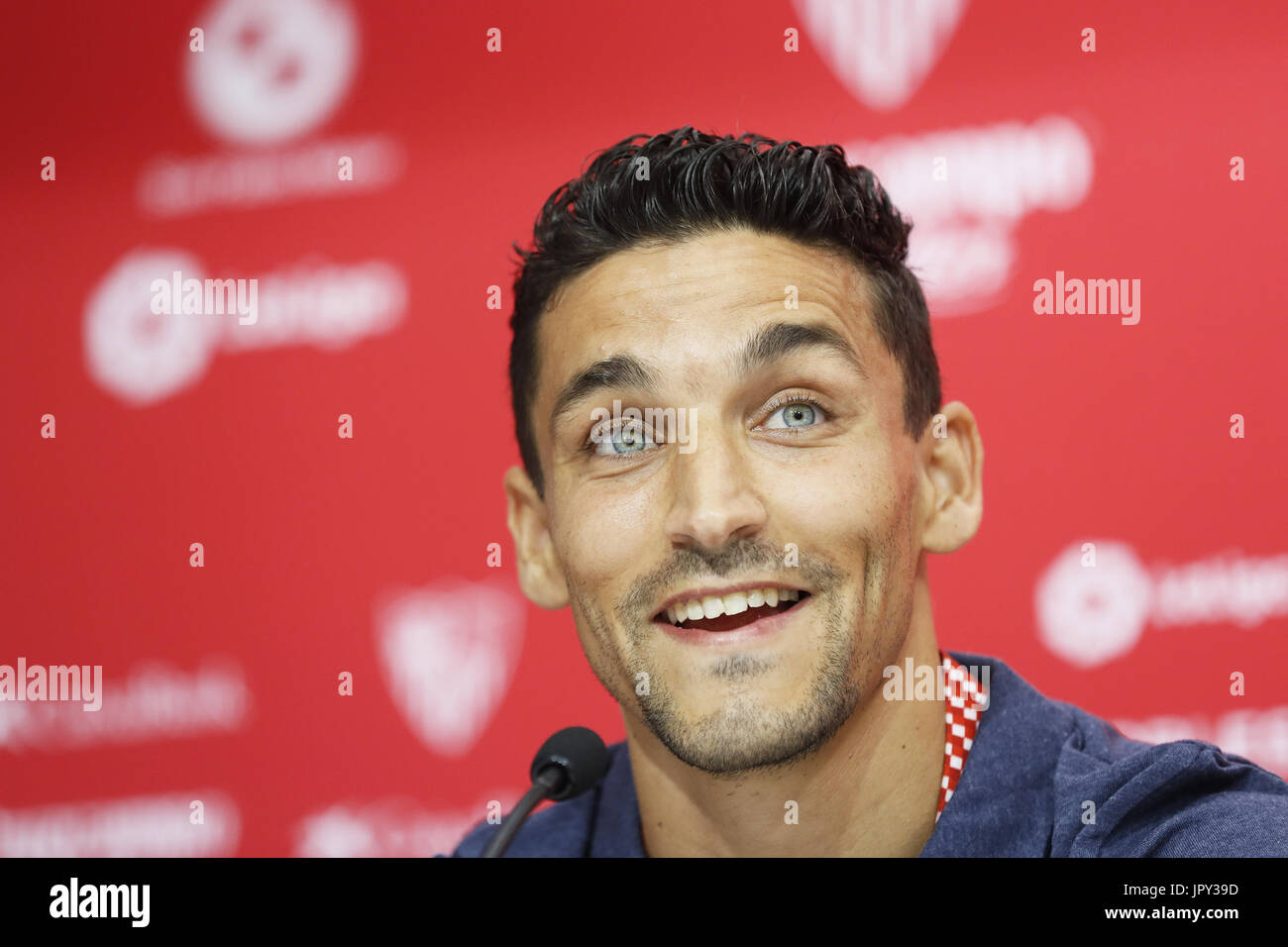 Seville Spain 2nd Aug 2017 Spanish Midfielder Jesus Navas