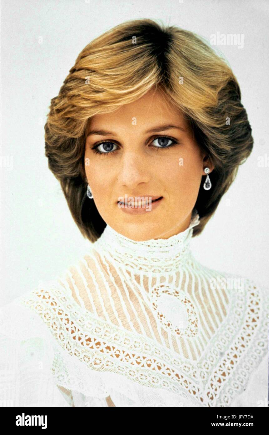 August 31, 2017 marks 20 years since Princess Diana's death. Diana Princess of Wales died from serious injuries in the early hours of August 31st 1997 after a car crash in Paris. Pictured: Princess Diana 1982. Credit: Globe Photos/ZUMAPRESS.com/Alamy Live News Stock Photo