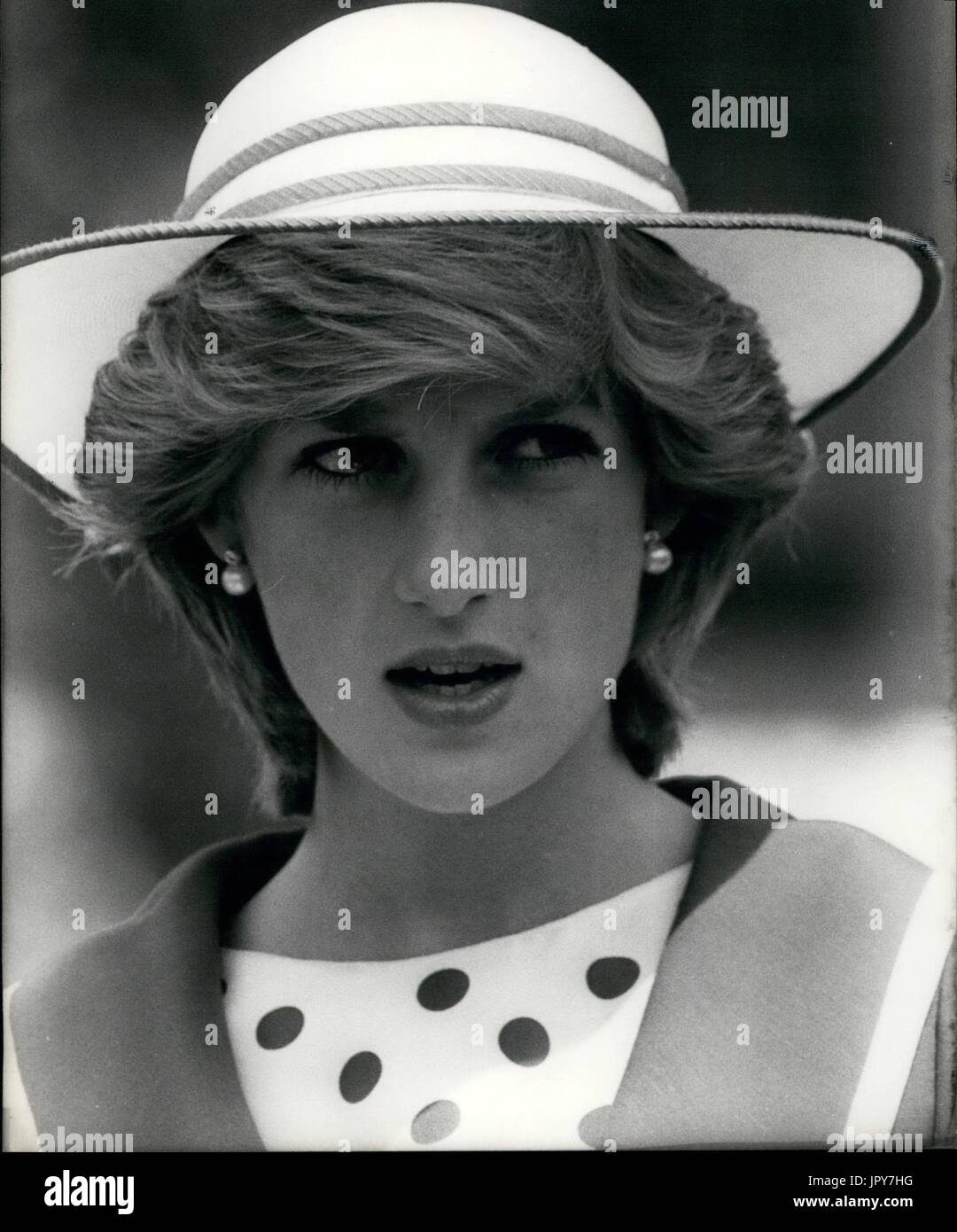 August 31, 2017 marks 20 years since Princess Diana's death. Diana Princess of Wales died from serious injuries in the early hours of August 31st 1997 after a car crash in Paris. Pictured: 1982 - Princess Diana Credit: Keystone Pictures USA/ZUMAPRESS.com/Alamy Live News Stock Photo