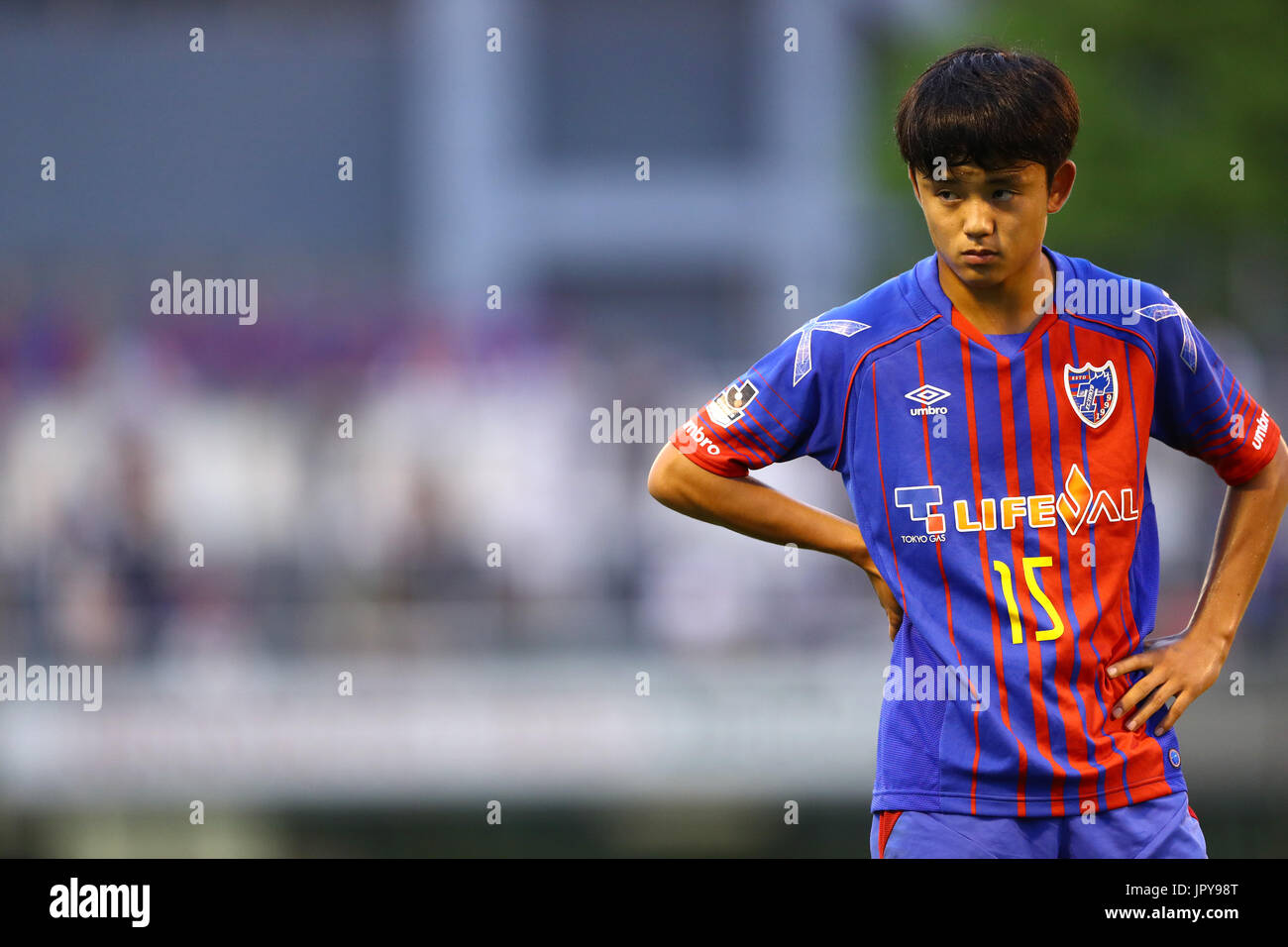 Tokyo Japan 2nd Aug 17 Takefusa Kubo Fc Tokyo U 18 Football Soccer 41st Japan Club Youth U 18 Football Championship Final Match Between Urawa Red Diamonds Youth 0 2 F C Tokyo U 18 At Ajinomoto Field