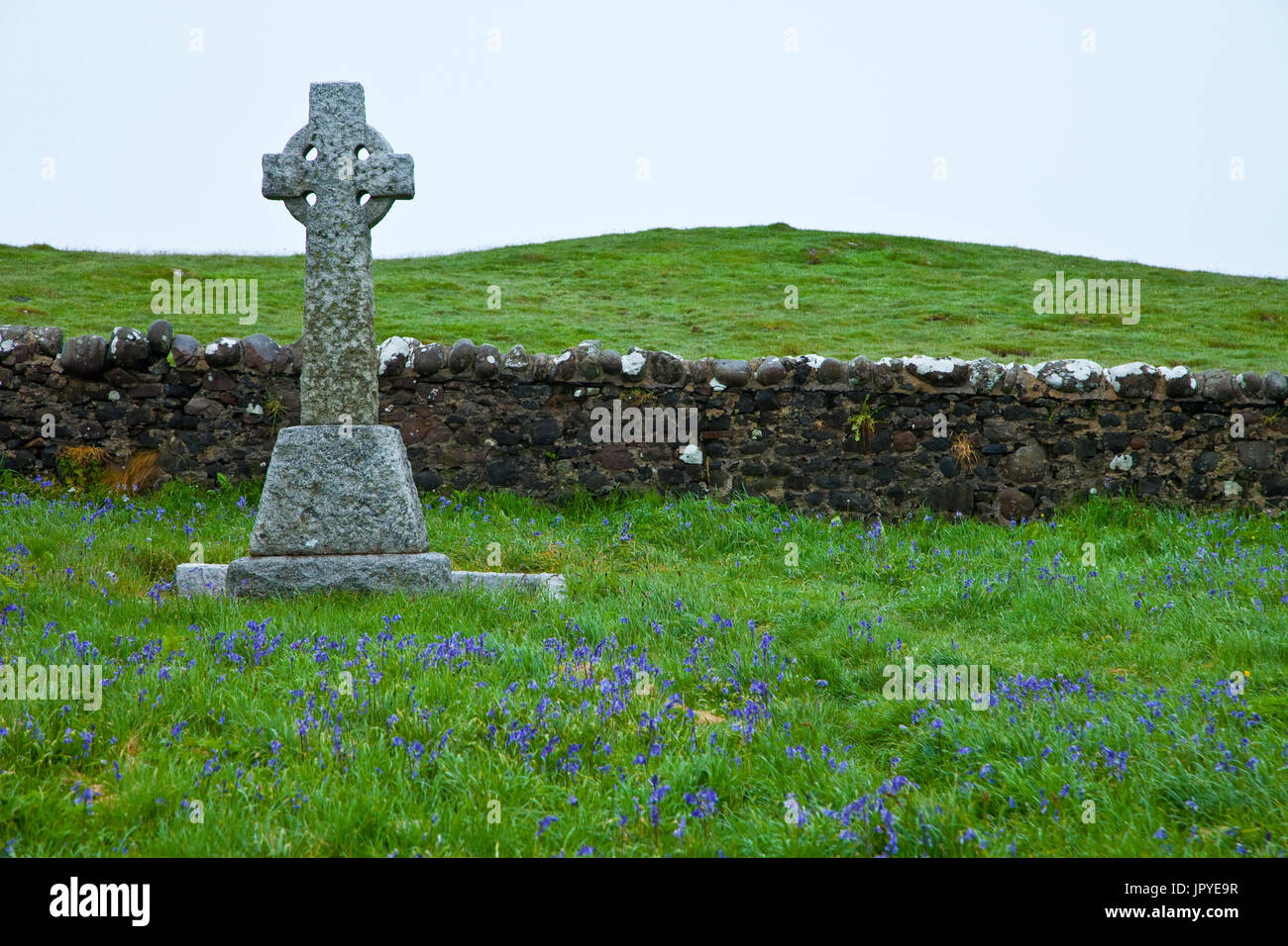 Cross the moor - Canna Small Islands Hebrides Scotland Stock Photo