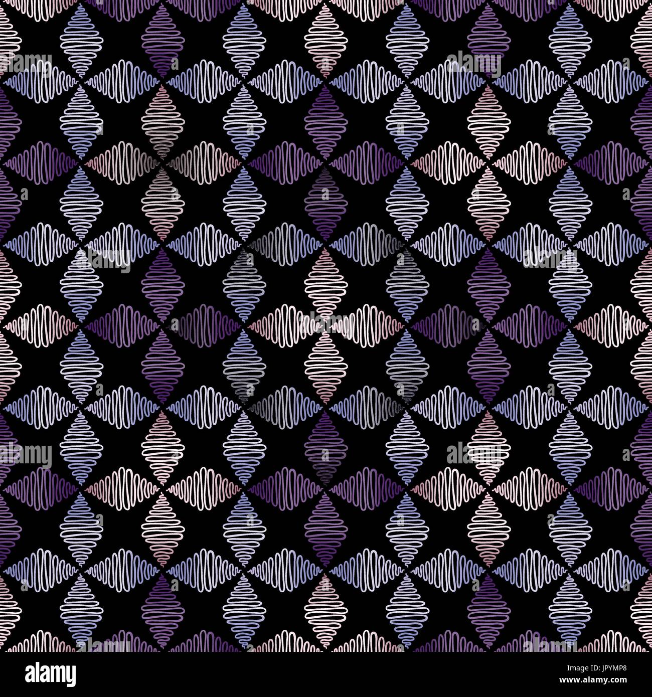 Abstract hand drawn pattern. Vector ornament seamless background for wallpaper, wrapping, textile design, surface texture, fabric. Stock Vector