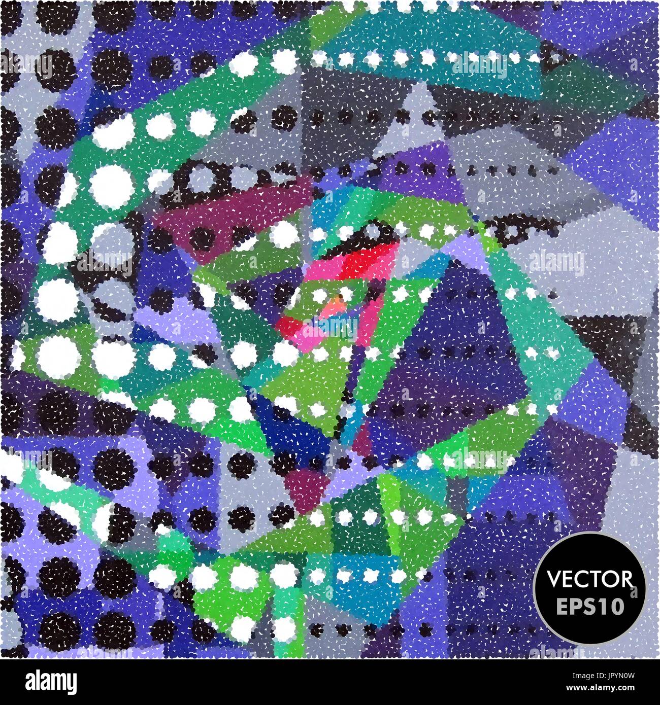 Abstract Spotted Background. Vector Illustration. Vivid Colorful