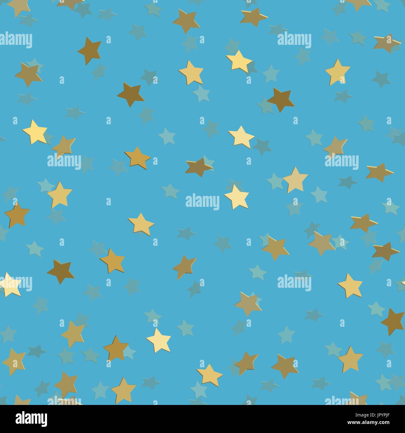 Gold stars on white background, vector illustration with copy