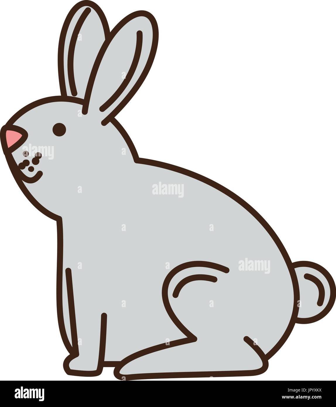 cute rabbit pet icon Stock Vector Image & Art - Alamy