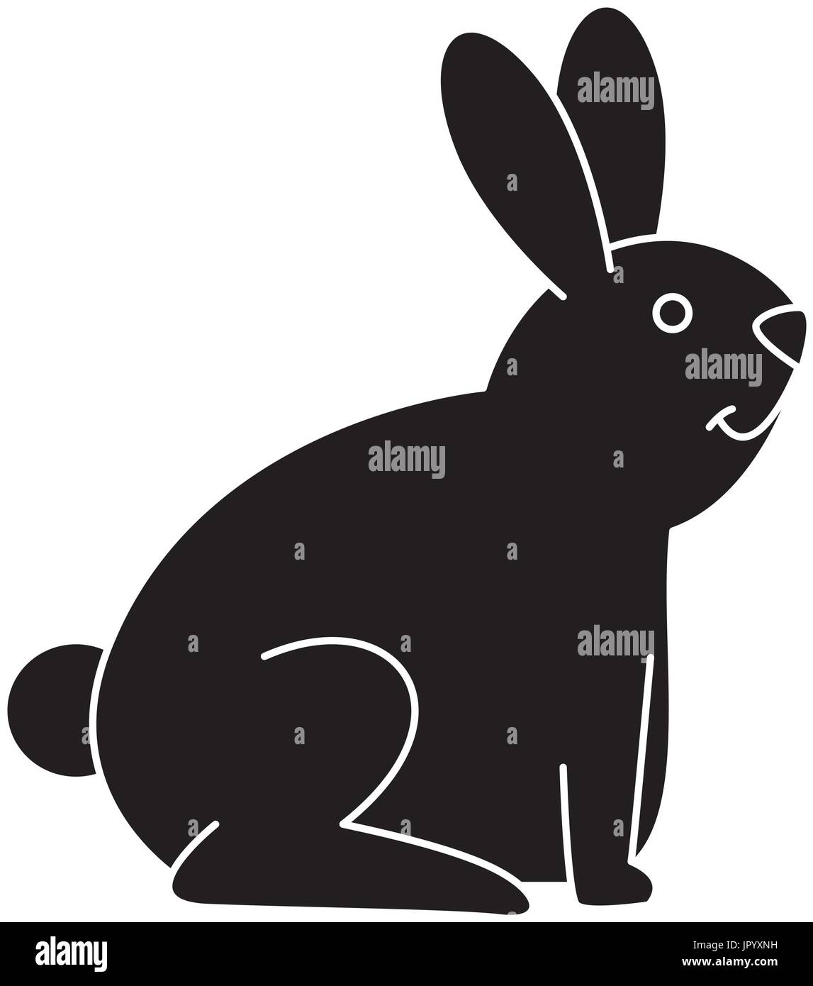 cute rabbit pet icon Stock Vector Image & Art - Alamy
