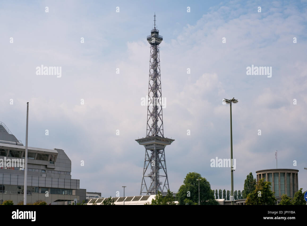 radio tower (Funkturm) in Berlin, Germany - Stock Photo