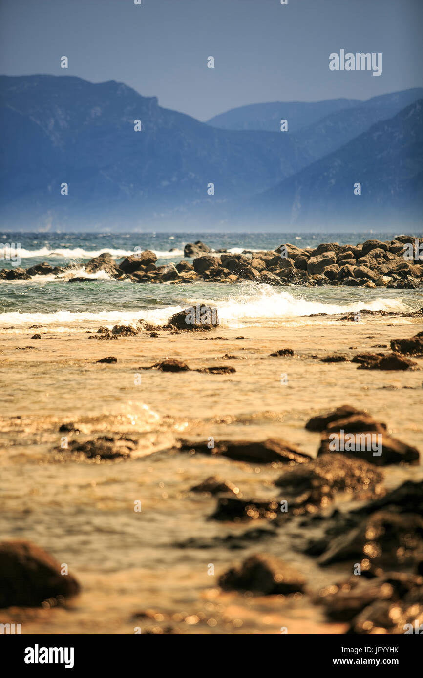 Amazing beach sited in Sardinia Stock Photo