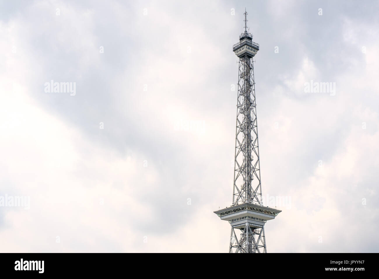 radio tower (Funkturm) in Berlin, Germany - Stock Photo