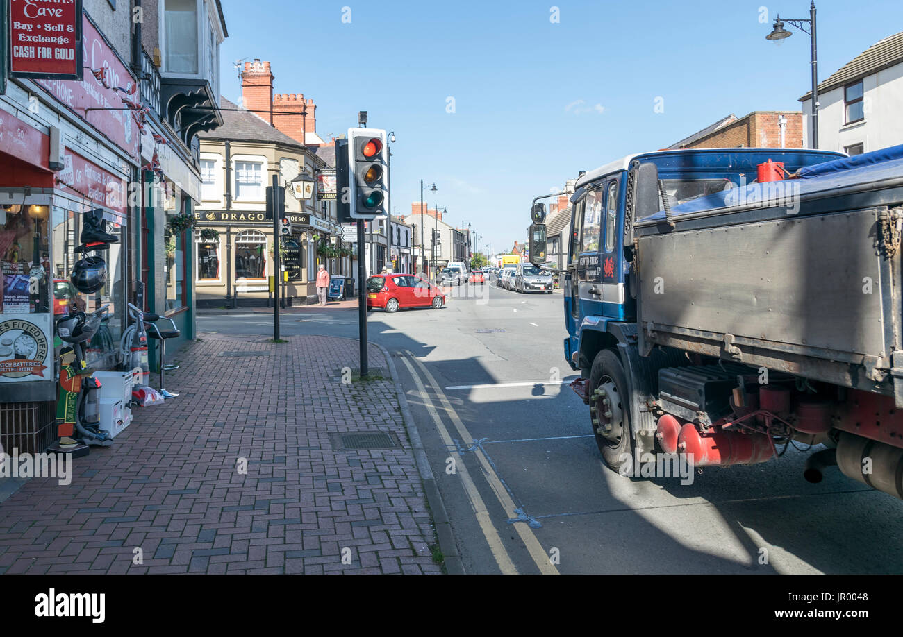Market Street in Abergele North Wales Stock Photo Alamy