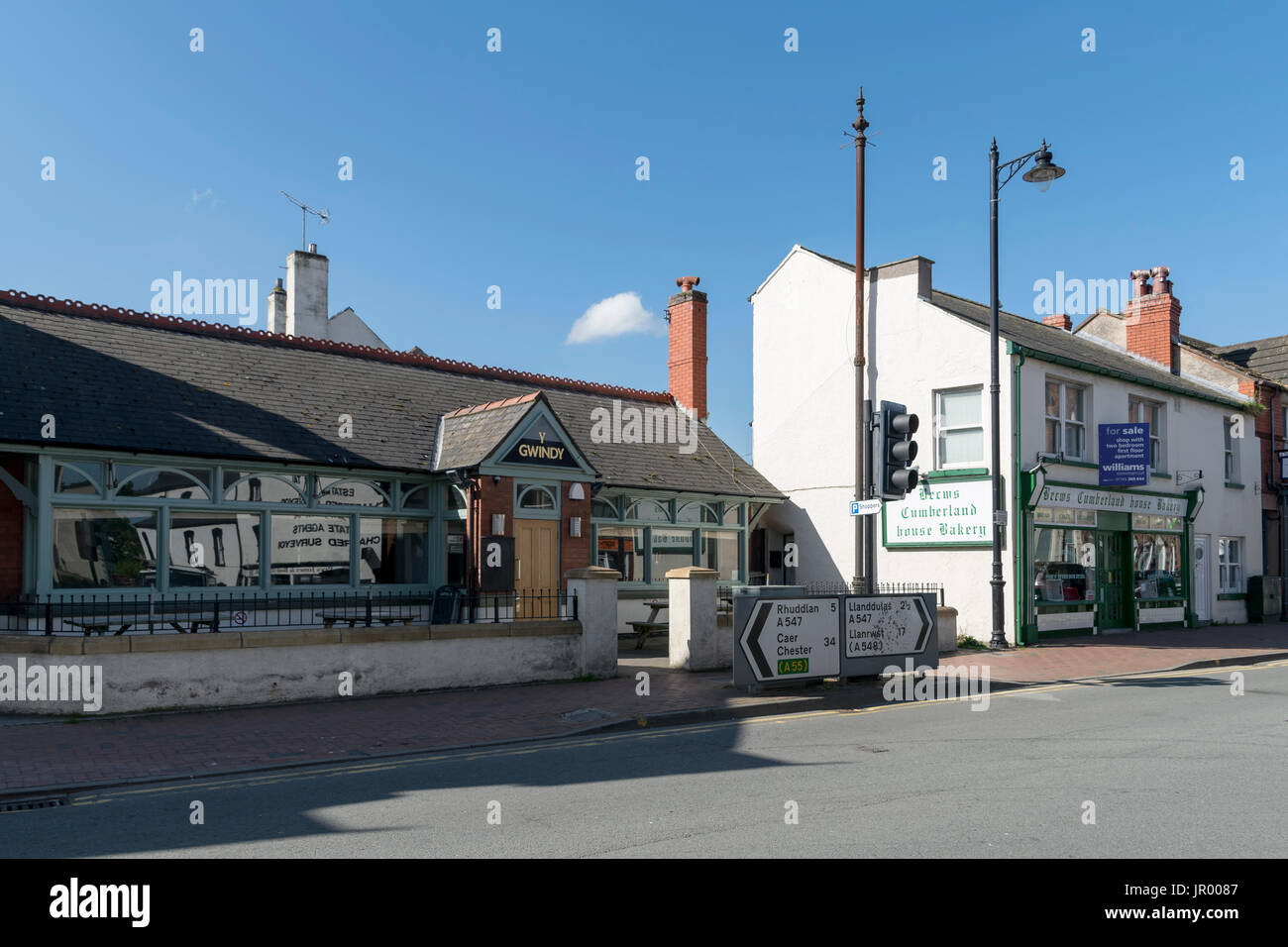 Market Street in Abergele North Wales Stock Photo Alamy