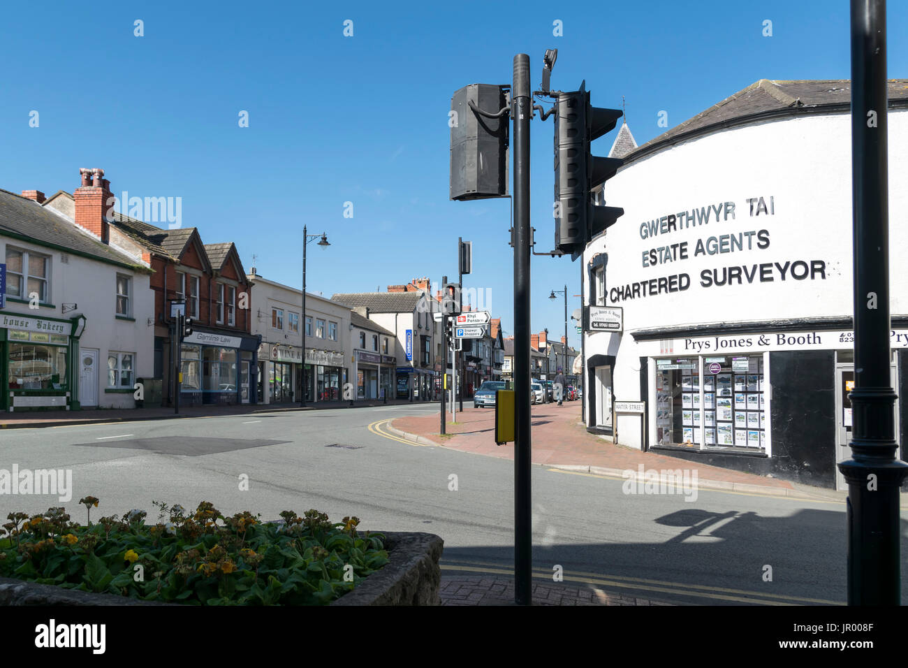 Market Street in Abergele North Wales Stock Photo Alamy