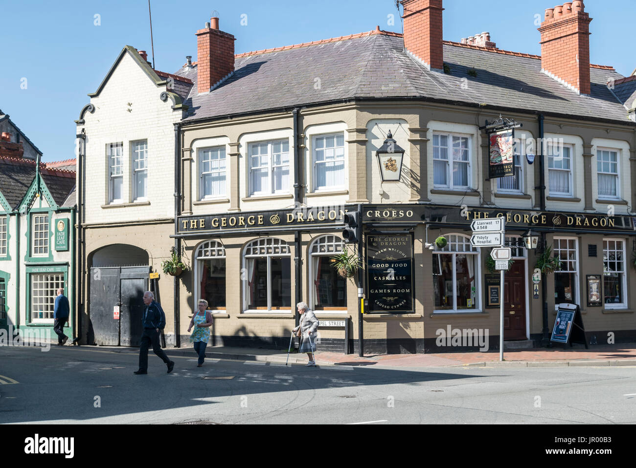 Market Street in Abergele North Wales Stock Photo Alamy