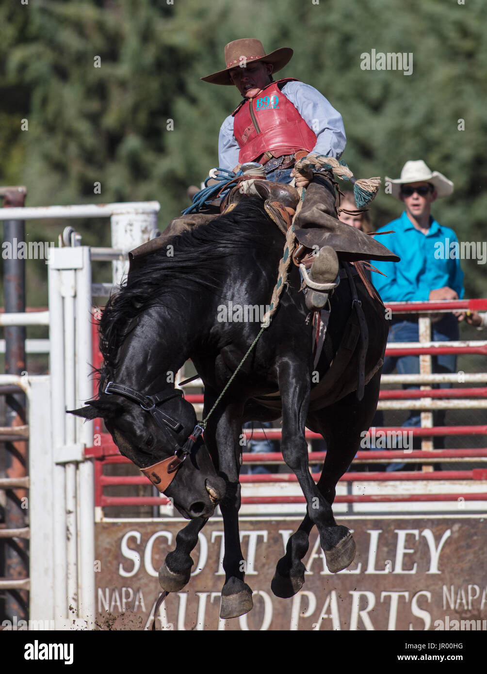 Rodeo action at the Scott Valley Pleasure Park Rodeo in Etna