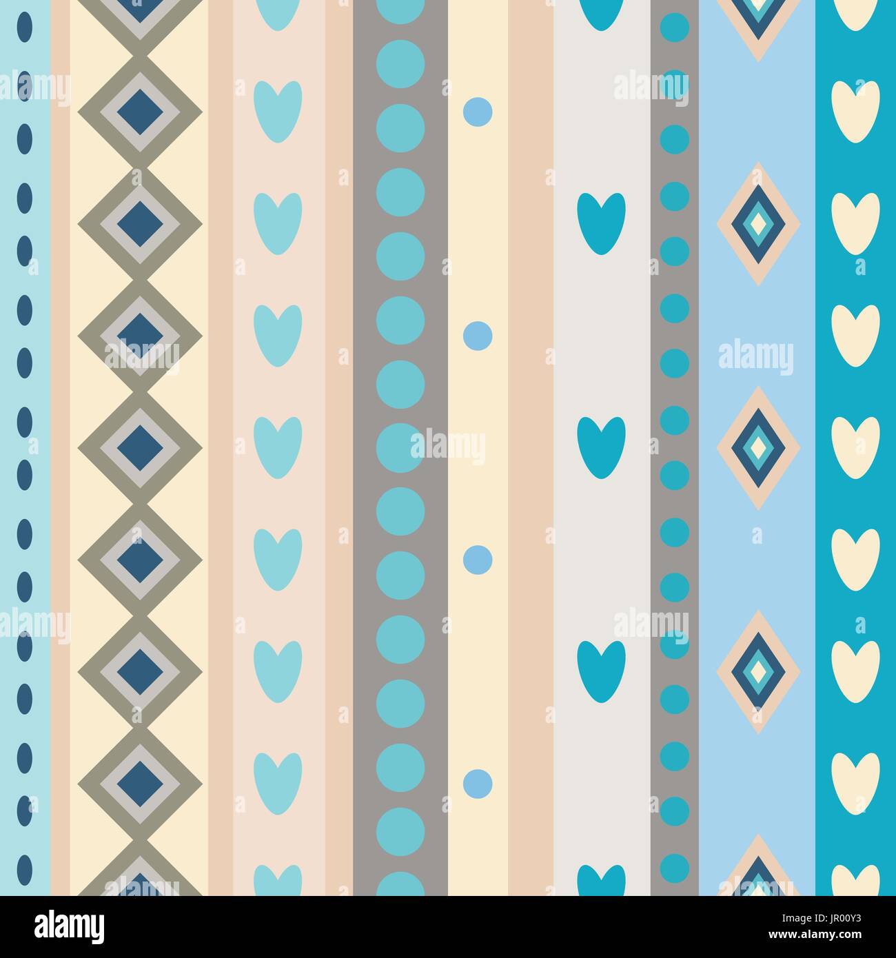 Bright Colorful seamless stripes pattern.  Stock Vector