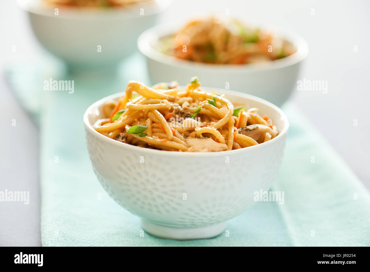 Asian Salad with peanut sauce Stock Photo Alamy
