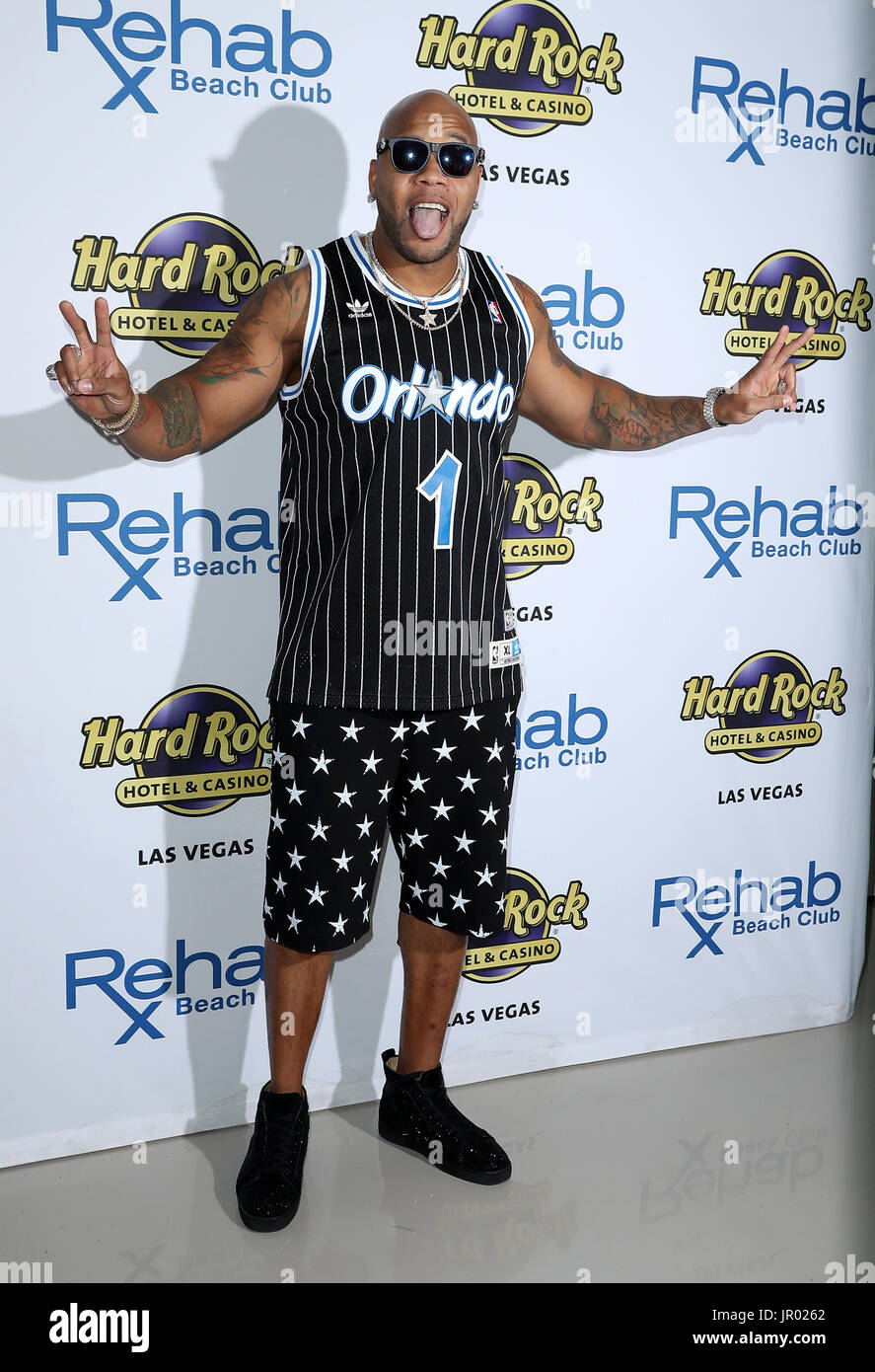 Flo Rida takes over Hard Rock Hotel & Casino Featuring: Flo Rida Where ...