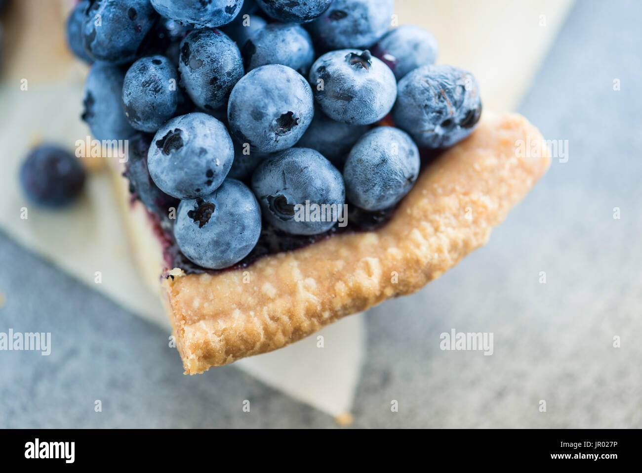blue berries pie Stock Photo