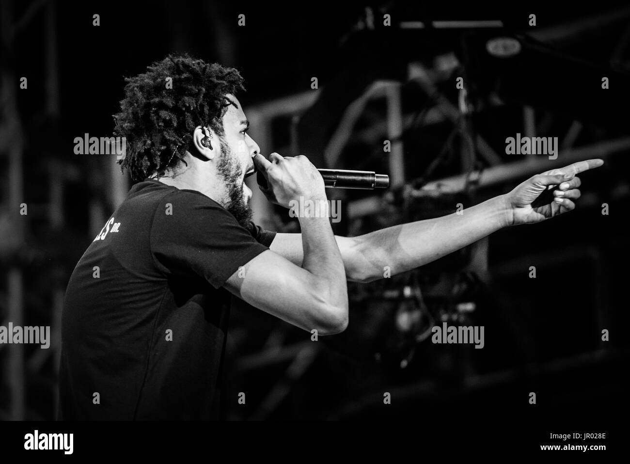 Rapper j cole Black and White Stock Photos & Images - Alamy