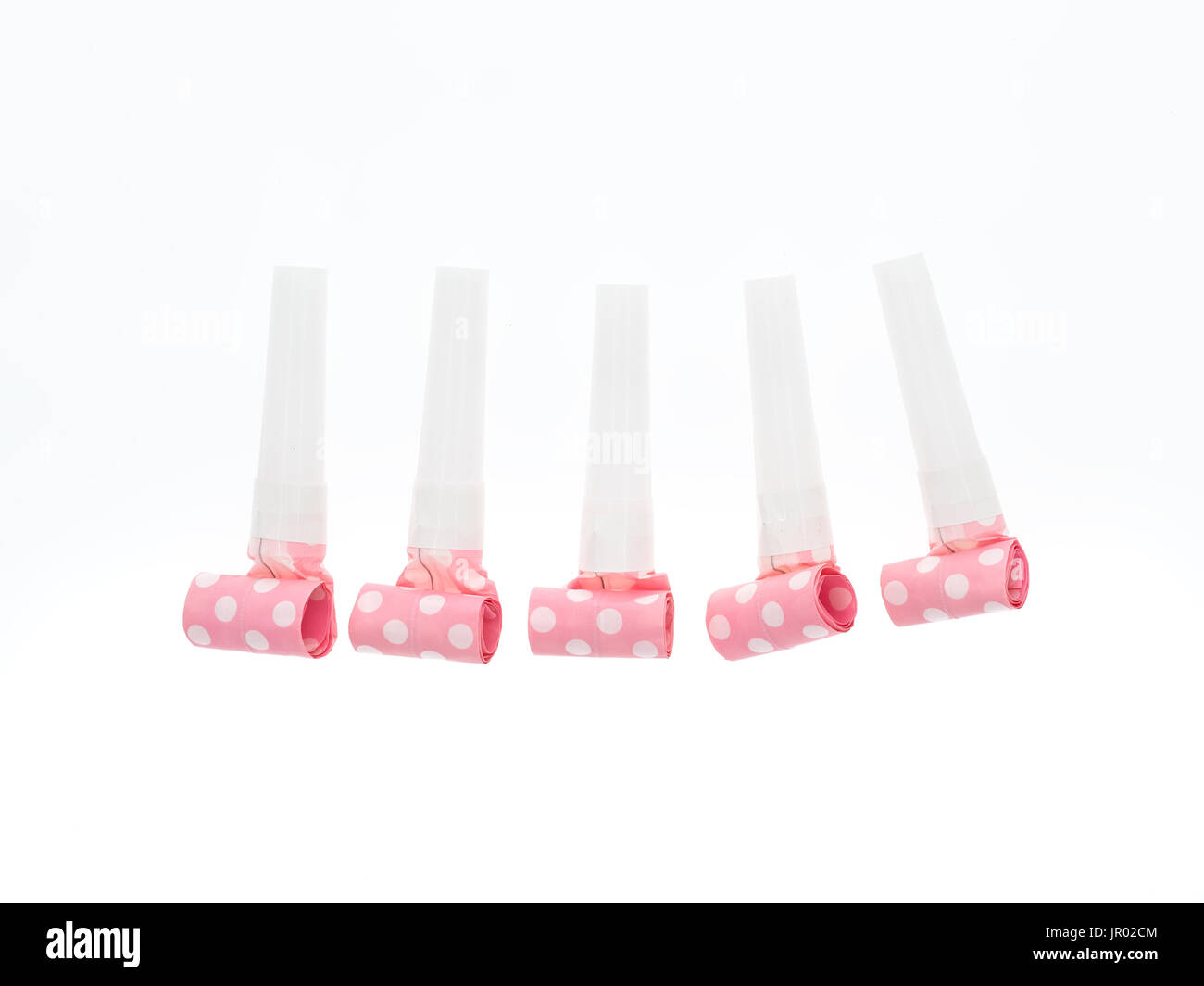 Party horn isolated on white background Stock Photo - Alamy