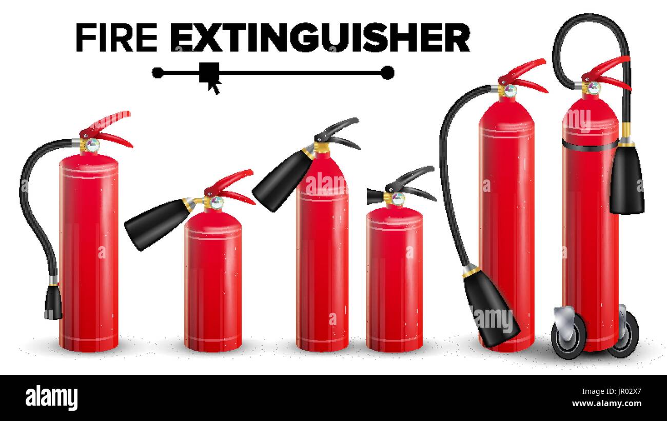 Fire extinguisher types Stock Vector Images Alamy